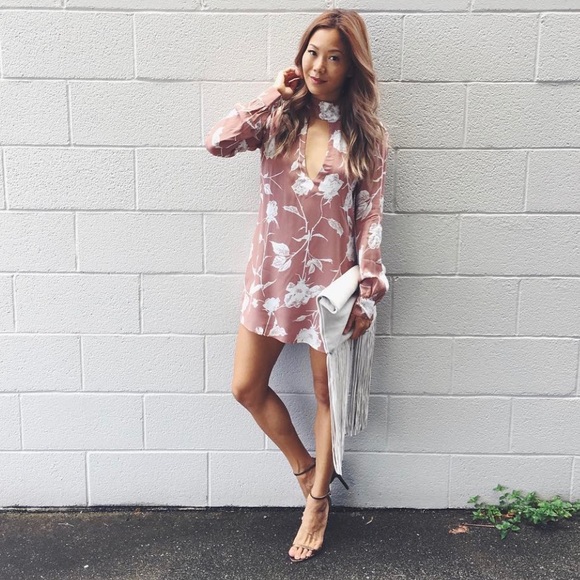 NWT Flynn Skye Leah Mini Dress in a Rose Sz Small - Picture 6 of 6